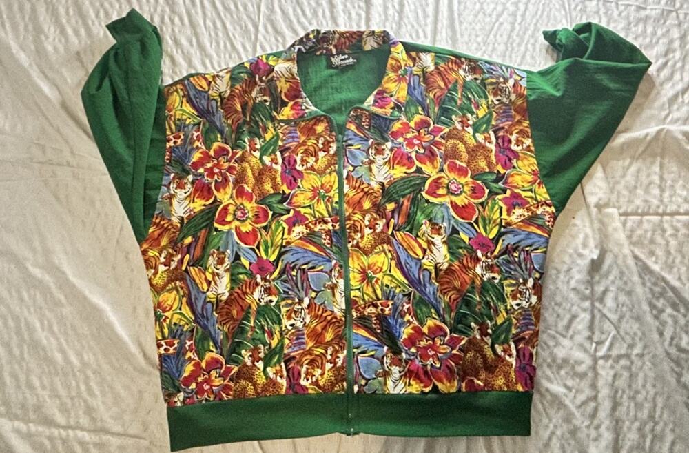 VTG Silver Threads Track Lounge Suit 2xl 80s 90s Windbreaker 3 pc set